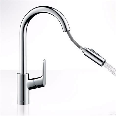 Hansgrohe Focus Single Lever Kitchen Mixer With Pull Out