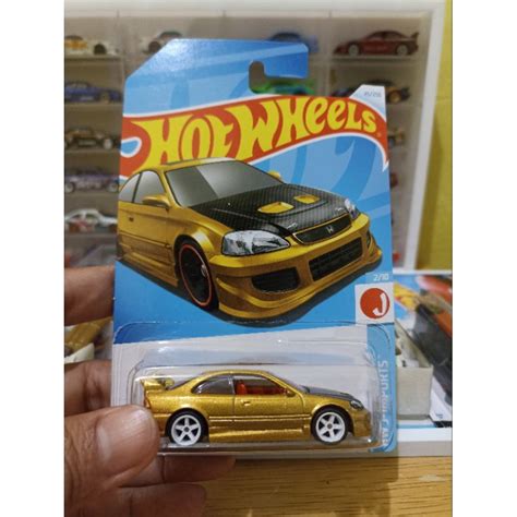 Jual Hot Wheels Civic Si Gold Ganti Ban Karet Shopee Indonesia
