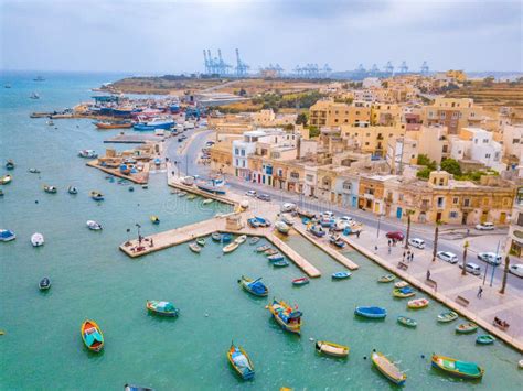 Mediterranean Fishing Village Marsaxlokk Malta Editorial Photography