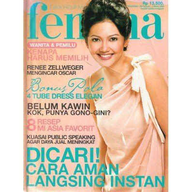 Jual Majalah Femina Bella Saphira 2004 Di Lapak Alam Vintage Bukalapak