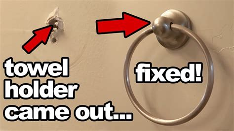 How To Fix A Bathroom Towel Hanger Artcomcrea