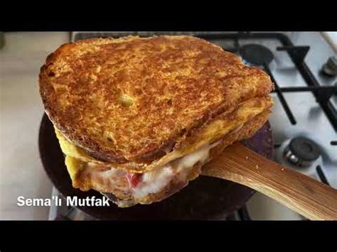 TAVADA YUMURTALI TOST TARİFİ PRATİK KAHVALTILIK TOST YouTube