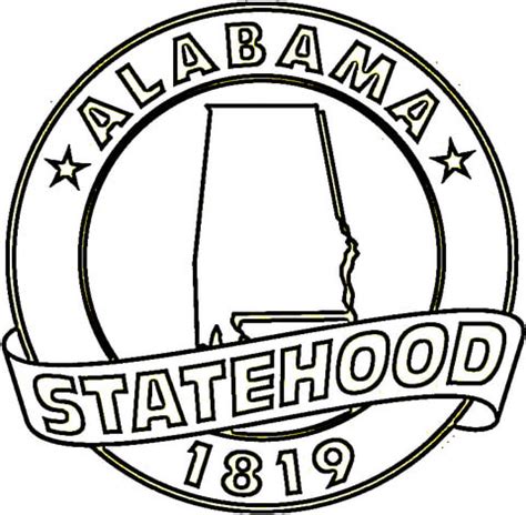 Alabama Coloring Page Free Printable Coloring Pages