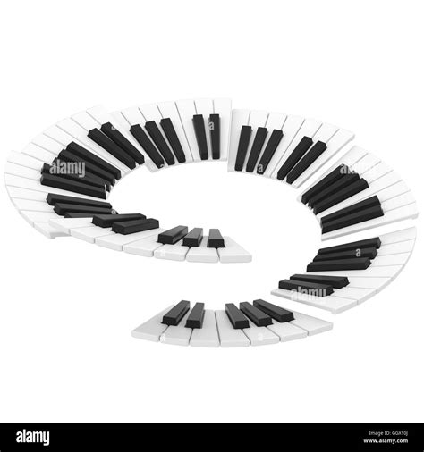 isolated black and white piano keyboard Stock Photo - Alamy