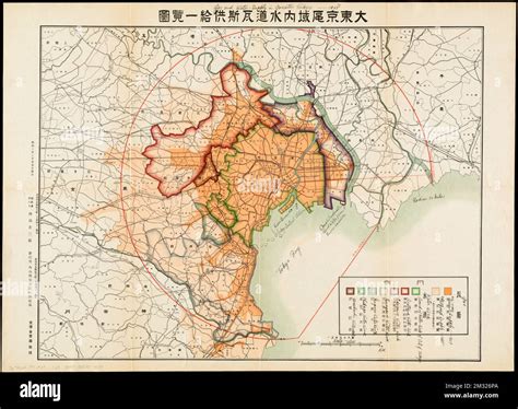 Gas And Water Supply In Greater Tokyo 1928 Gas Distribution Japan