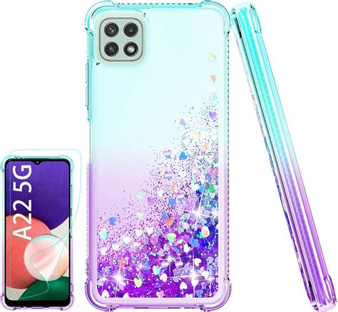 Kompatibel mit Samsung Galaxy A22 5G Hülle Handyhülle Transparent