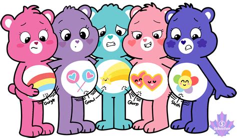 266369 Safe Artist Mrstheartist Cheer Bear Care Bears Harmony Bear Care Bears Love A