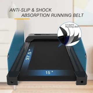 LED Display Treadmills for Home Use Desk Treadmill Run Walk, Black ...