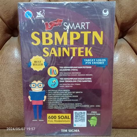 Jual ORIGINAL BUKU LOOP SMART SBMPTN SAINTEK Target Lolos PTN Favorit