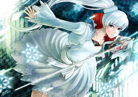 🔥 Download Weiss Schnee Sword Snowflakes White Rwby Girl Anime Hd