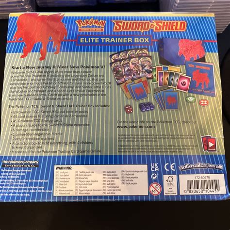 Mavin Pokémon Zamazenta Zacian Sword And Shield Etb Elite Trainer Box