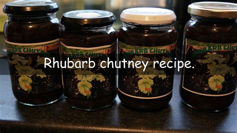 Rhubarb Chutney Recipe The Veg Grower Podcast