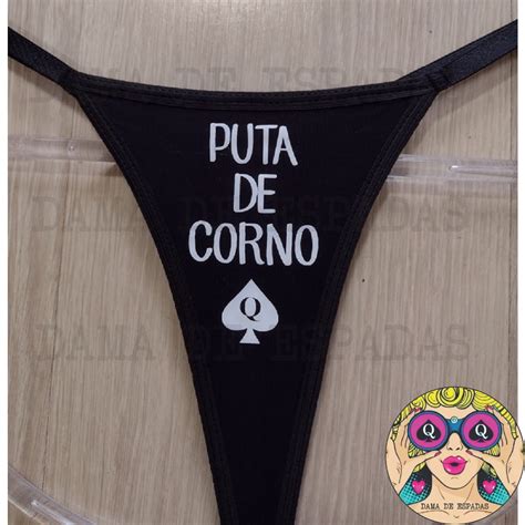 Calcinha Fetiche Preta Hotwife Puta De Corno Shopee Brasil