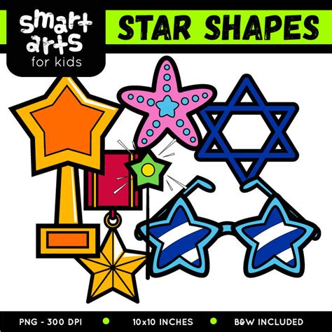 Star Shapes Clip Art – Educational Clip Arts