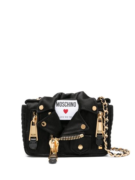 Moschino Biker Satin Crossbody Bag Farfetch