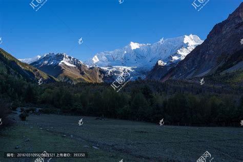 米堆冰川夕照冰川冰山自然风景摄影素材汇图网