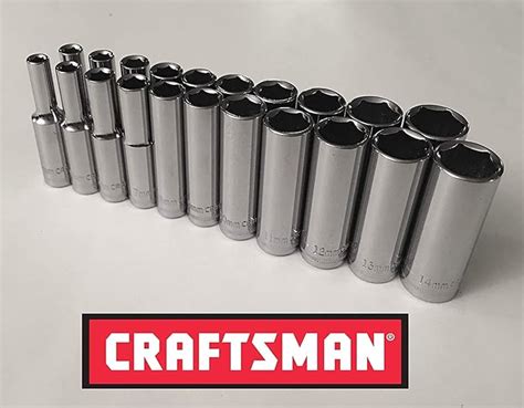 Craftsman Laser Etched Easy Read Piece Sae Metric Drive Point