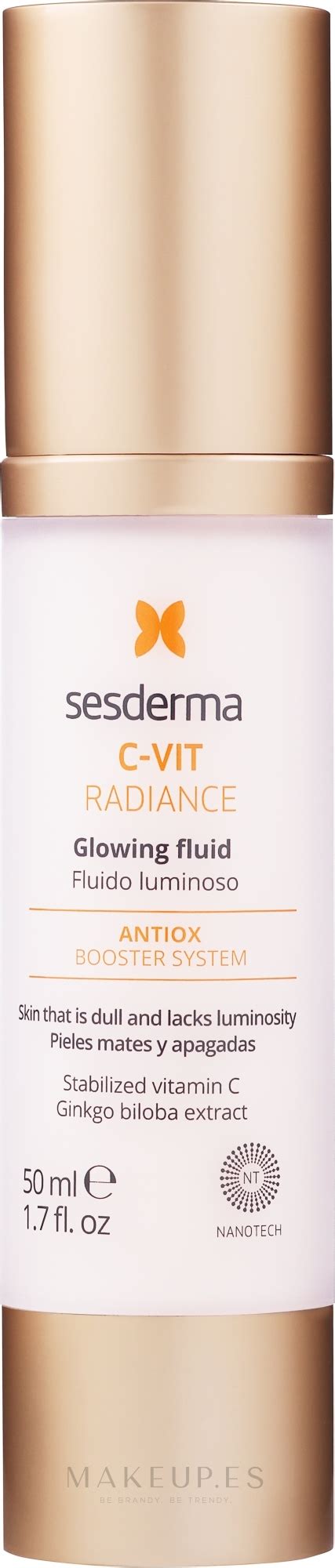 Fluido Facial Iluminador Con Extracto De Ginkgo Biloba Y Vitamina C