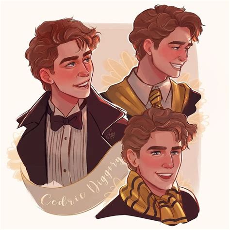 Freesia | Illustrator on Instagram: " Cedric Diggory 🌻 Portrait studies "Right. Hey, listen ...