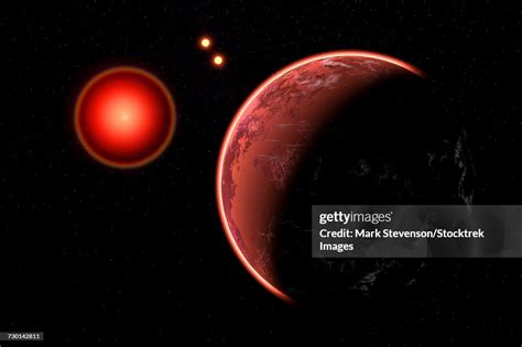 Proxima B Planet Orbiting The Proxima Centauri Red Dwarf Star High-Res ...