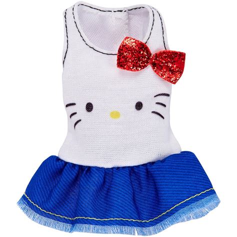 Mattel Barbie Fashions Hello Kitty Ruffled Tank With Red Bow Flp40