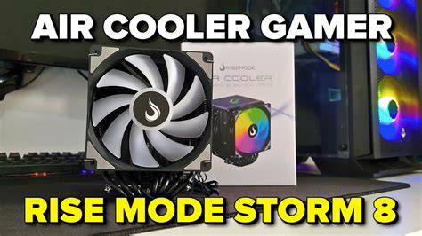 Unboxing Air Cooler Gamer Rise Mode Storm Black Argb Youtube