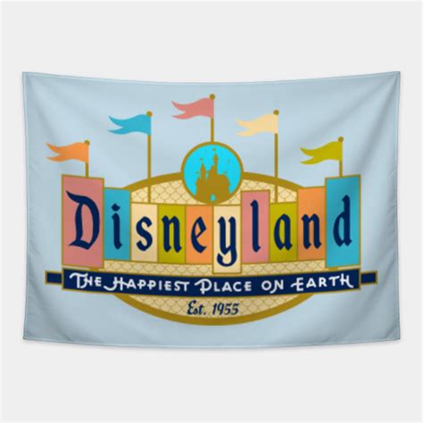 Vintage Disneyland Sign - Disneyland - Tapestry | TeePublic