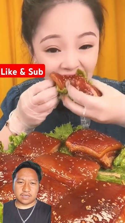 How She Eats This 😱 Pork Belly Shorts Mukbang Eating Porkbelly