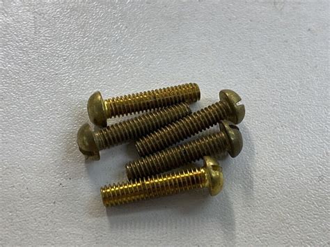 BRASS BA ROUND SCREWS HEAD MACHINE BOLT ENGINEER STEAM 0BA 2BA 4BA 5BA