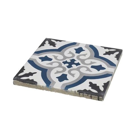 Carreaux de ciment véritable Fleur de Lys 16 pcs Fleur de lys