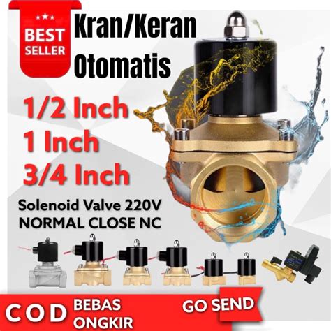 Jual Keran Otomatis Electric Solenoid Water Valve 220v 1 2 Inch Nc Shopee Indonesia