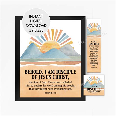 2024 Youth Theme I Am A Disciple Of Jesus Christ Printable Poster