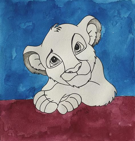 Simba-the kid Painting by Gita Ghiloria - Fine Art America