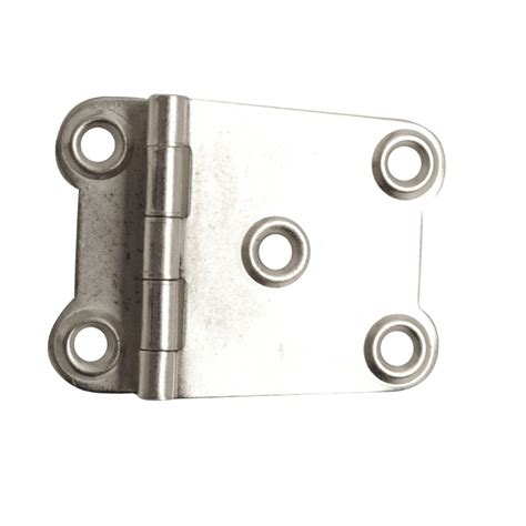 Cranked Surface Cabinet Door Hinge 38mm X 36mm X 8mm Nickel Plated