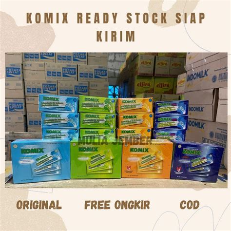 Jual Komix Per Box Isi Obat Batuk Obh Jeruk Nipis Peppermint Jahe