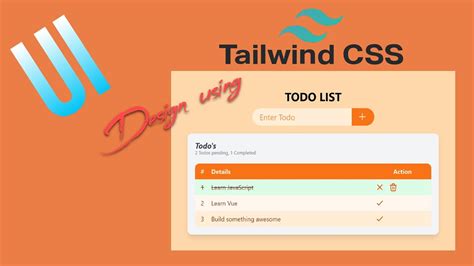 Design A Todo List App Using Tailwind CSS YouTube