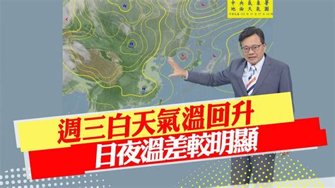 【戴立綱報氣象】週三白天氣溫回升 日夜溫差較明顯｜東北季風增強 沿海風大 北部氣溫降 20231127 Youtube