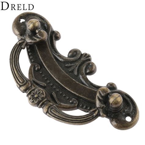 DRELD 1pc Antique Furniture Handle Vintage Drawer Cabinets Knobs And