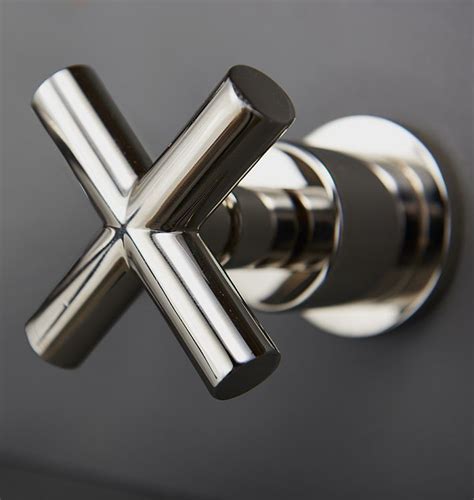 Waterhouse Short Spout Cross Handle Widespread Bathroom Faucet