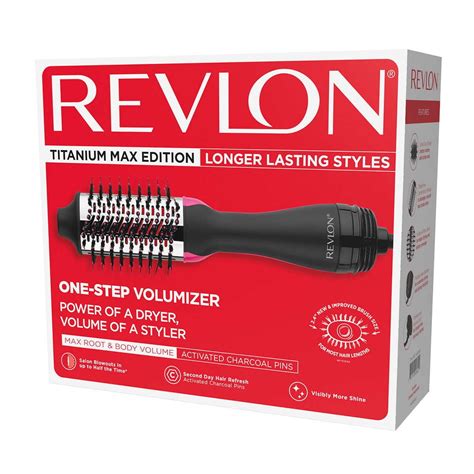 Revlon One Step Hair Dryer And Volumizer Titanium Max Edition Hot