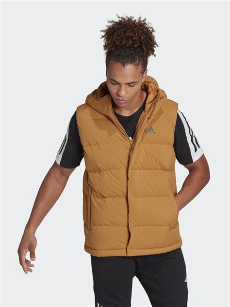 Adidas Gilet Helionic Hg6275 Marron Regular Fit Modivofr