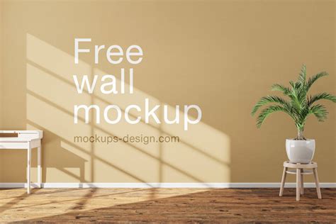 Free Wall Room Mockup Mockuptree