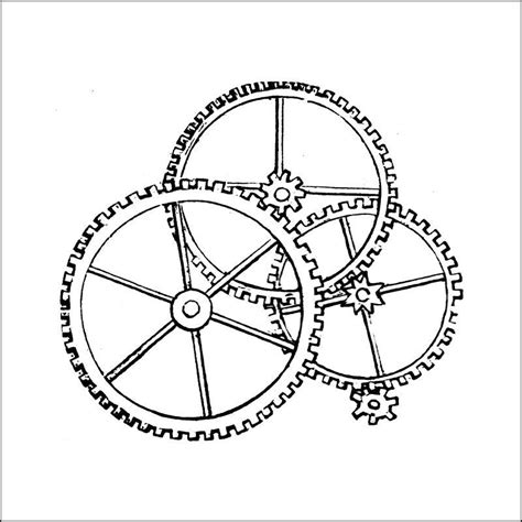 Cogs And Gears Drawing at PaintingValley.com | Explore collection of ...