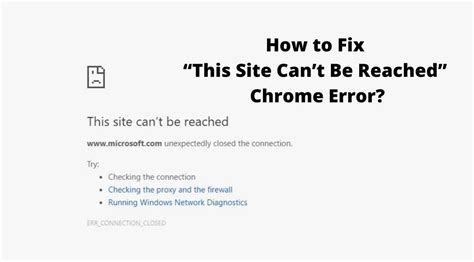 How To Fix This Site Cant Be Reached Chrome Error Top It Software