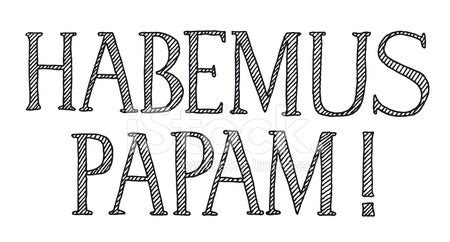 Habemus Papam Text Drawing Stock Vector | Royalty-Free | FreeImages