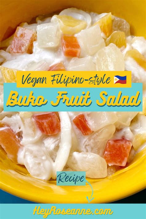 Vegan Buko Filipino Fruit Salad