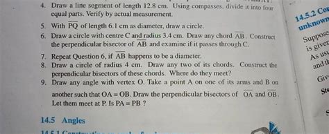 Draw A Line Segment Of Length Cm Using Compasses Divide It Into