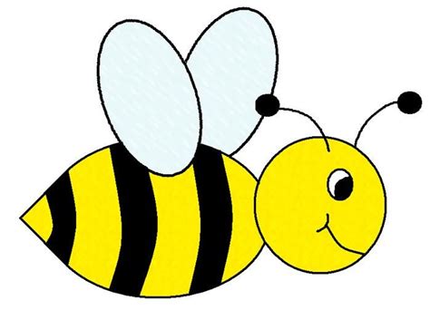 Cute bee clipart free clipart images clipartwiz | Bee template, Bee clipart, Bumble bee clipart