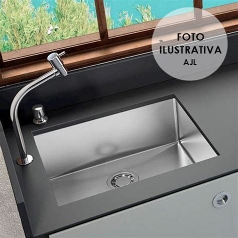 Cuba Inox Escovada Embutir Cozinha Moderna X Leroy Merlin