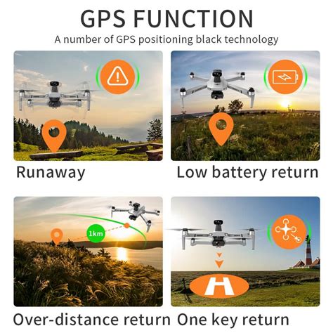 Sjrc Kf Max Fpv Drone K Professional Gps Hd Camera Axis Gimbal